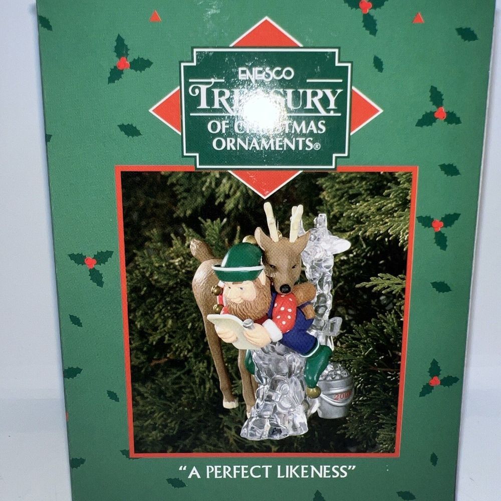 Vintage Enesco Treasury of Christmas Ornament "A PERFECT LIKENESS" #108738 NIB